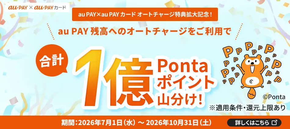 PAY×クレカ統合キャンペーン（1億ポイント山分け）