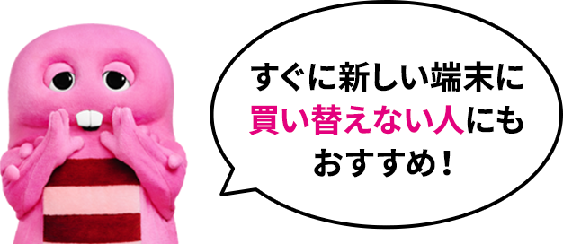 すぐに新しい端末に買い替えない人にもおすすめ！