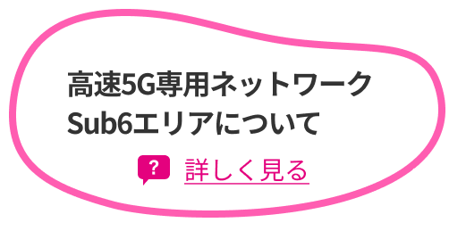 高速5G専用ネットワーク Sub6エリアについて