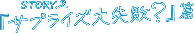 STORY.2 『サプライズ大失敗』篇