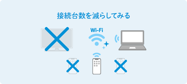 接続台数を減らしてみる